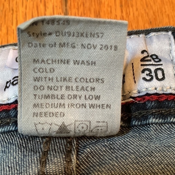 Paper Denim & Cloth Dark Wash Slim Straight Stretch Men's Jeans 28x30 - Picture 4 of 6